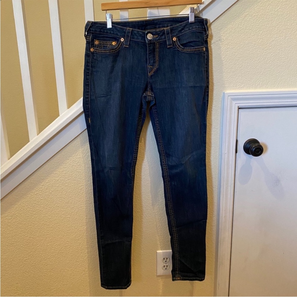 True Religion Dark Indigo Skinny Jeans - Picture 3 of 3
